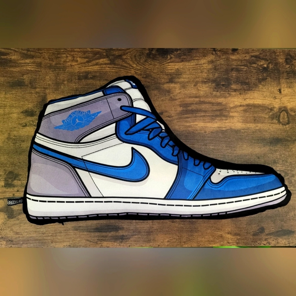 OG True Blue AJ1 Sneaker Pillow